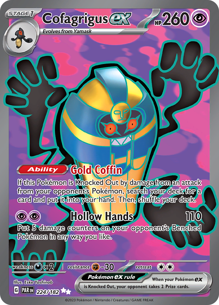 Cofagrigus ex (224/182) [Scarlet & Violet: Paradox Rift] | Cracking-Singles