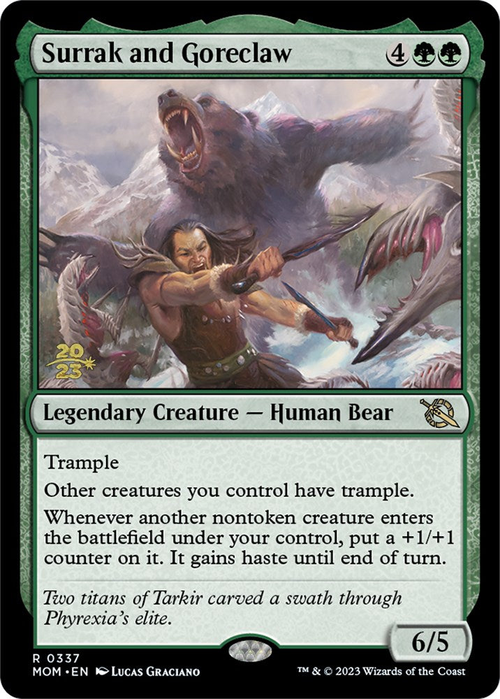 Surrak and Goreclaw [March of the Machine Prerelease Promos] | Cracking-Singles