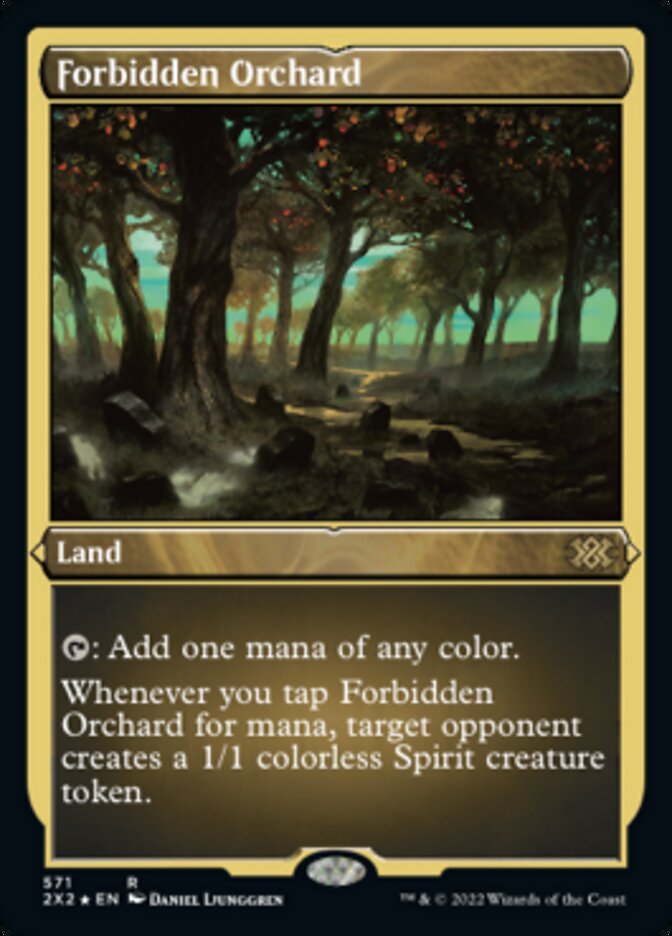 Forbidden Orchard (Foil Etched) [Double Masters 2022] | Cracking-Singles