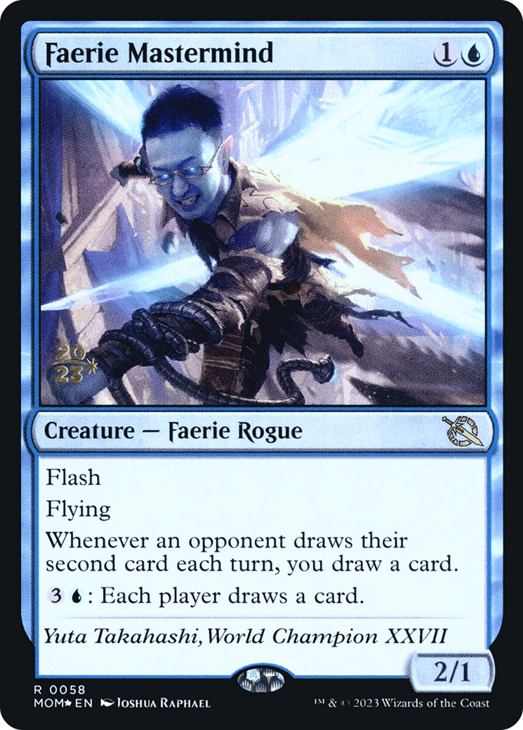 Faerie Mastermind [March of the Machine Prerelease Promos] | Cracking-Singles