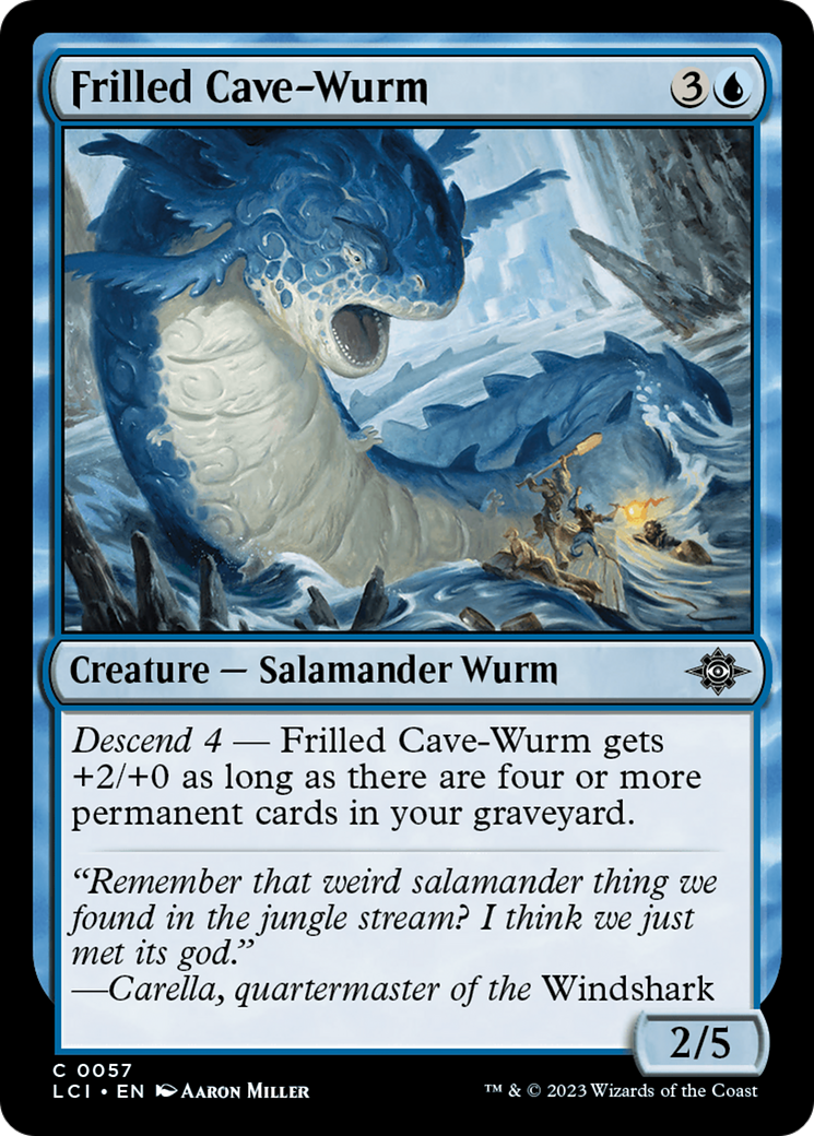 Frilled Cave-Wurm [The Lost Caverns of Ixalan] | Cracking-Singles