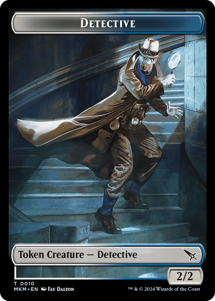 Detective // Human Double-Sided Token [Murders at Karlov Manor Tokens] | Cracking-Singles