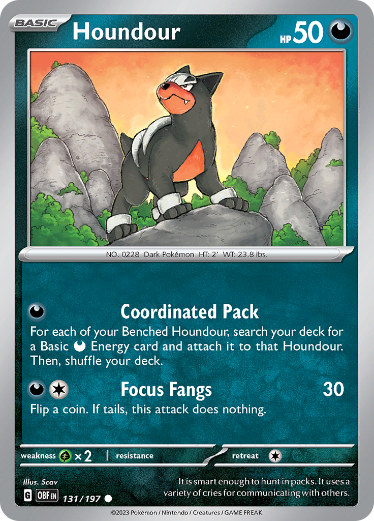 Houndour (131/197) [Scarlet & Violet: Obsidian Flames] | Cracking-Singles