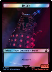 Dalek // Clue (0054) Double-Sided Token (Surge Foil) [Doctor Who Tokens] | Cracking-Singles