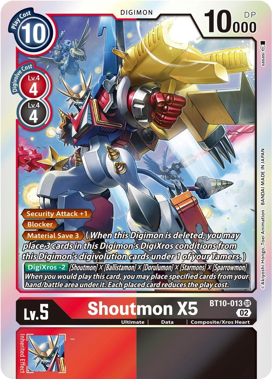 Shoutmon X5 [BT10-013] [Xros Encounter] | Cracking-Singles