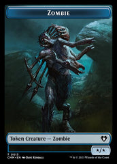 Human Soldier // Zombie (0013) Double-Sided Token [Commander Masters Tokens] | Cracking-Singles