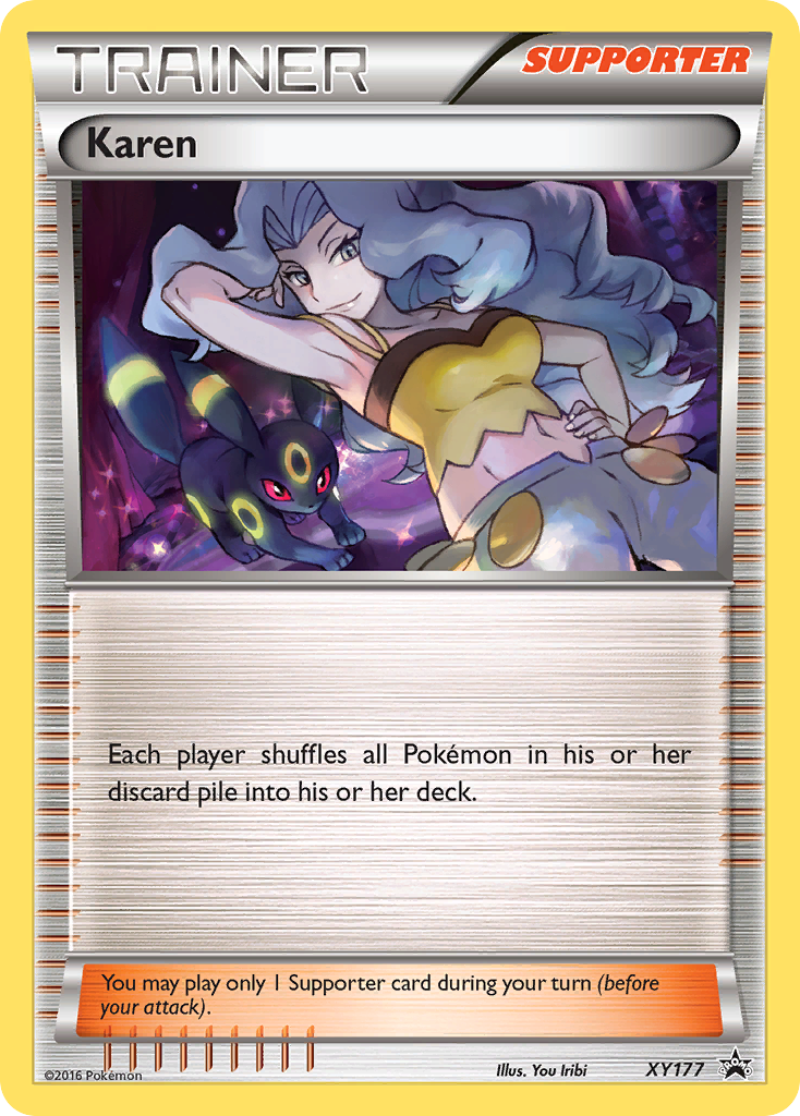 Karen (XY177) [XY: Black Star Promos] | Cracking-Singles