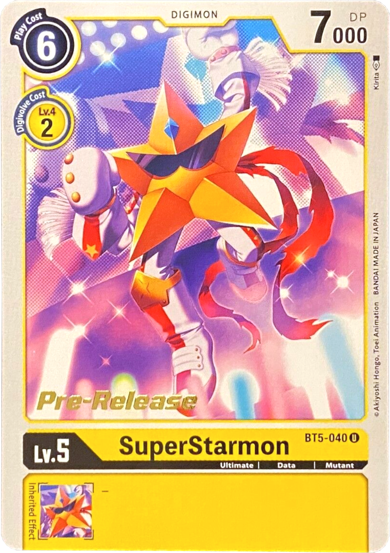 SuperStarmon [BT5-040] [Battle of Omni Pre-Release Promos] | Cracking-Singles