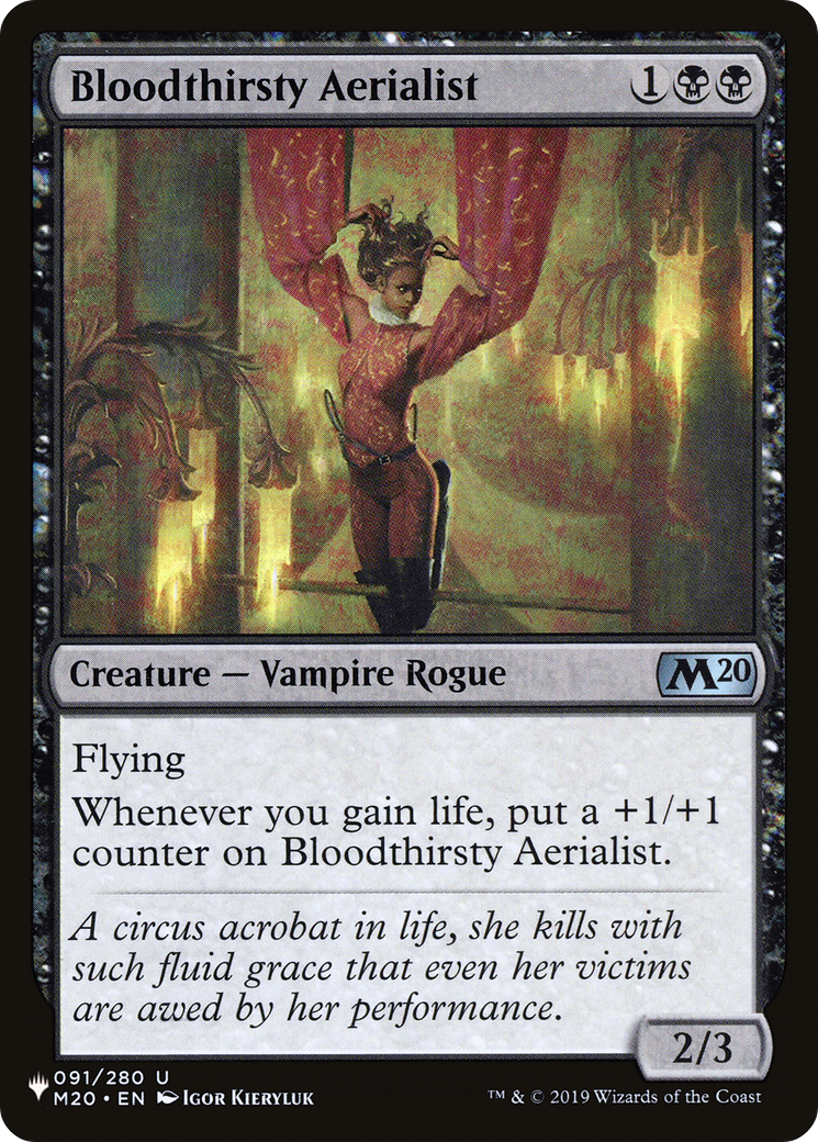 Bloodthirsty Aerialist [The List Reprints] | Cracking-Singles