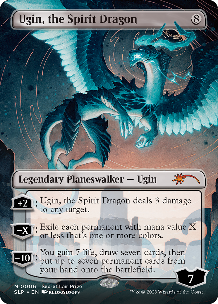 Ugin, the Spirit Dragon (Borderless) [Secret Lair Showdown] | Cracking-Singles