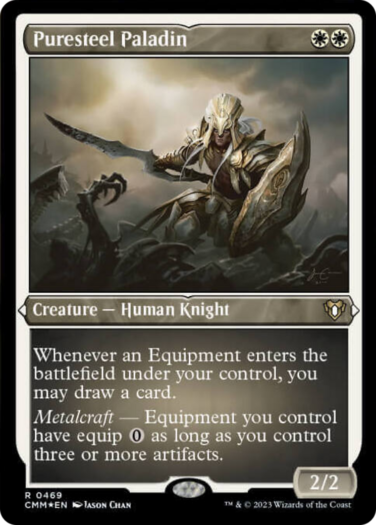 Puresteel Paladin (Foil Etched) [Commander Masters] | Cracking-Singles