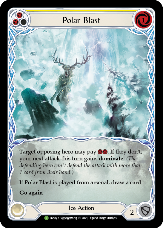 Polar Blast (Yellow) [LGS073] (Promo)  Rainbow Foil | Cracking-Singles