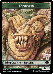 Goblin // Saproling Double-Sided Token [Dominaria Remastered Tokens] | Cracking-Singles