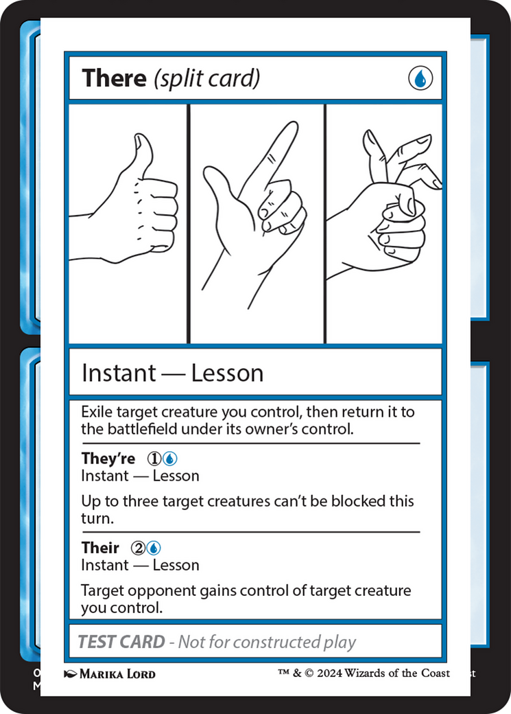 There (Split Card) [Mystery Booster 2 Playtest Cards] | Cracking-Singles