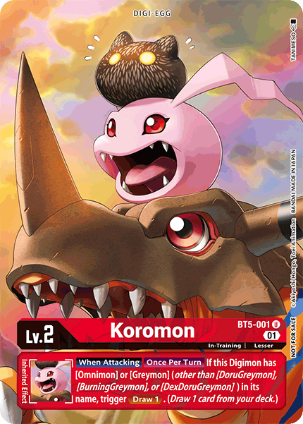 Koromon [BT5-001] (Premier Event) [Battle of Omni Promos] | Cracking-Singles