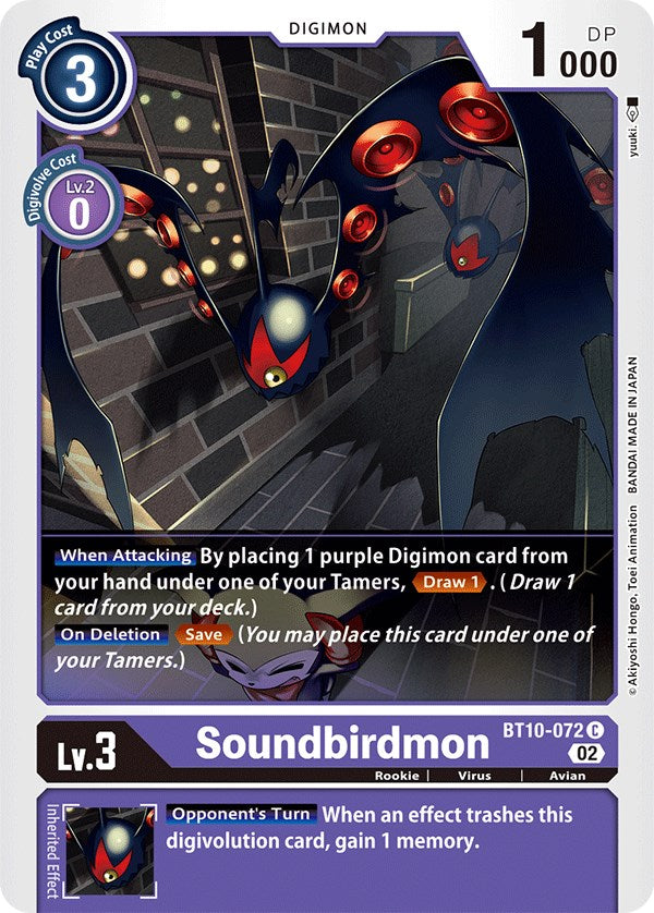 Soundbirdmon [BT10-072] [Xros Encounter] | Cracking-Singles