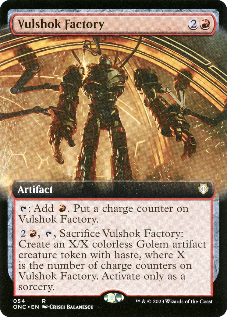 Vulshok Factory (Extended Art) [Phyrexia: All Will Be One Commander] | Cracking-Singles