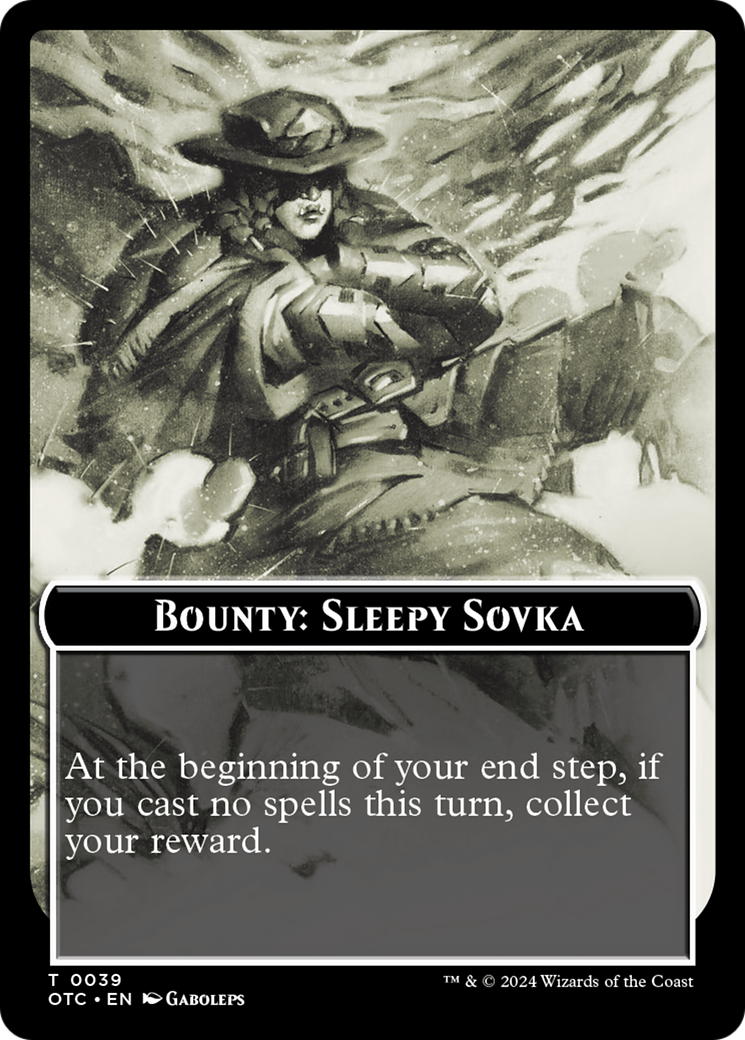 Bounty: Sleepy Sovka // Bounty Rules Double-Sided Token [Outlaws of Thunder Junction Commander Tokens] | Cracking-Singles