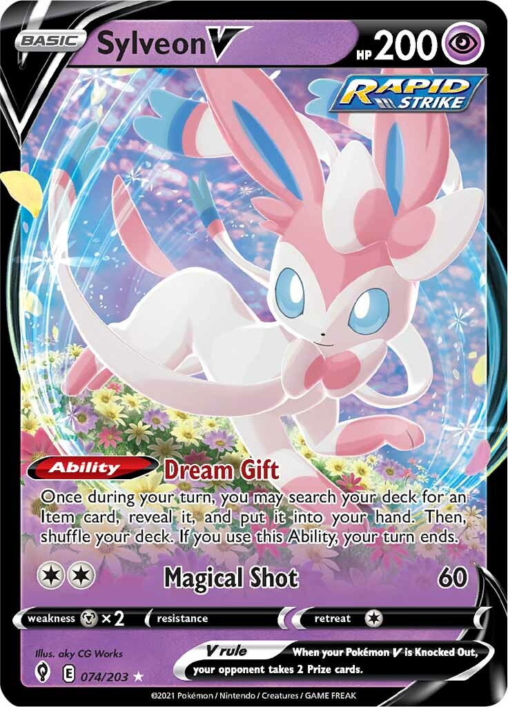 Sylveon V (074/203) [Sword & Shield: Evolving Skies] | Cracking-Singles