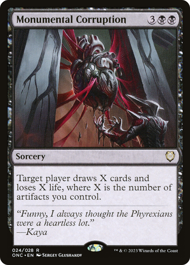 Monumental Corruption [Phyrexia: All Will Be One Commander] | Cracking-Singles