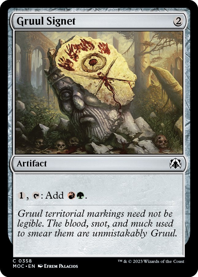 Gruul Signet [March of the Machine Commander] | Cracking-Singles