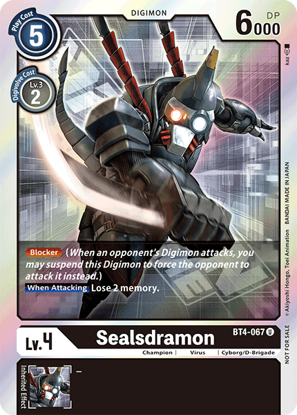 Sealsdramon [BT4-067] (Event Pack) [Great Legend Promos] | Cracking-Singles