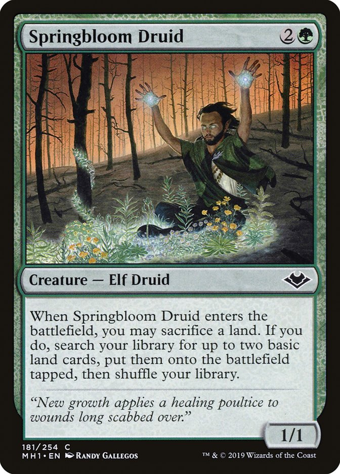 Springbloom Druid [Modern Horizons] | Cracking-Singles