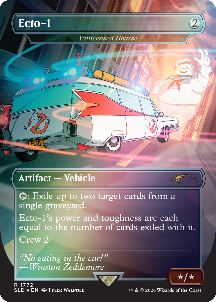 Ecto-1 - Unlicensed Hearse (Rainbow Foil) [Secret Lair Drop Series] | Cracking-Singles