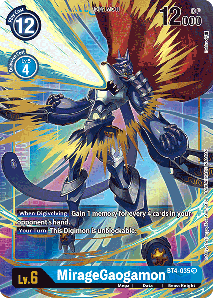 MirageGaogamon [BT4-035] (Alternate Art) [Great Legend] | Cracking-Singles