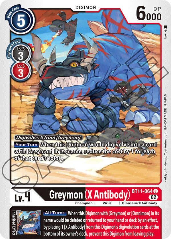 Greymon (X Antibody) [BT11-064] [Dimensional Phase] | Cracking-Singles