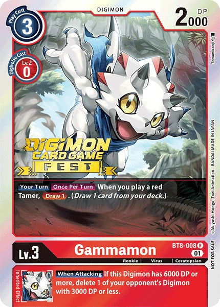 Gammamon [BT8-008] (Digimon Card Game Fest 2022) [New Awakening Promos] | Cracking-Singles