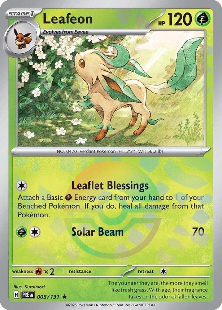 Leafeon (005/131) (Poke Ball Pattern) [Scarlet & Violet: Prismatic Evolutions] | Cracking-Singles