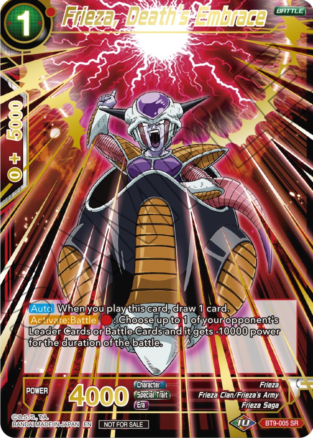 Frieza, Death's Embrace (BT9-005) [Tournament Promotion Cards] | Cracking-Singles