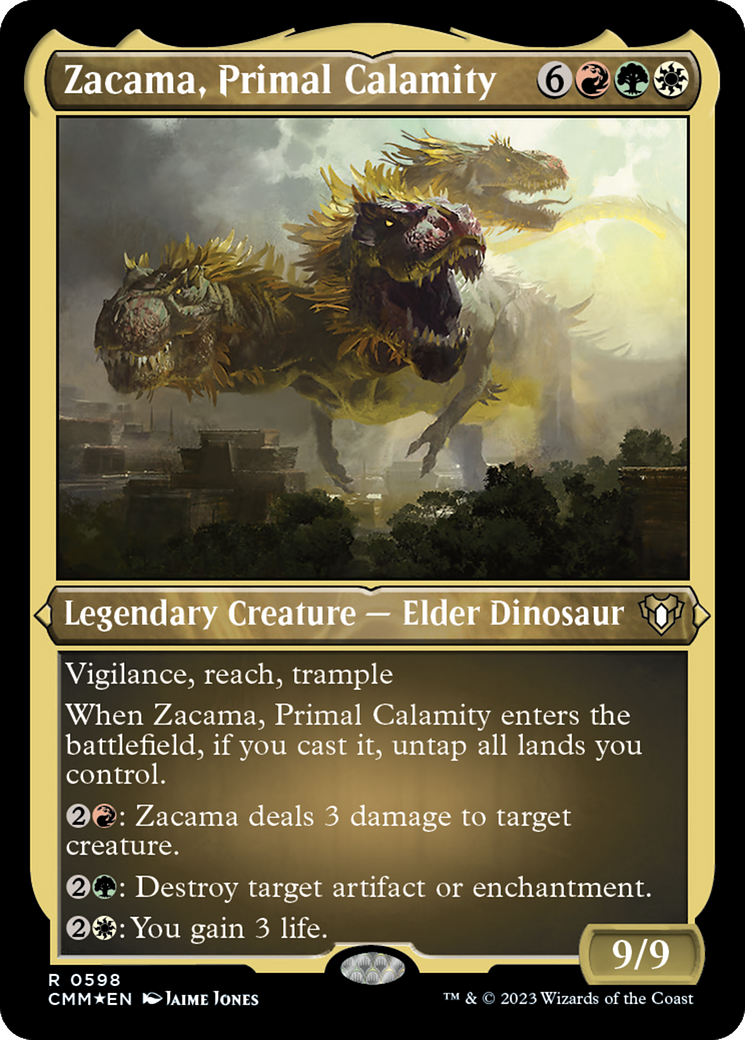 Zacama, Primal Calamity (Foil Etched) [Commander Masters] | Cracking-Singles