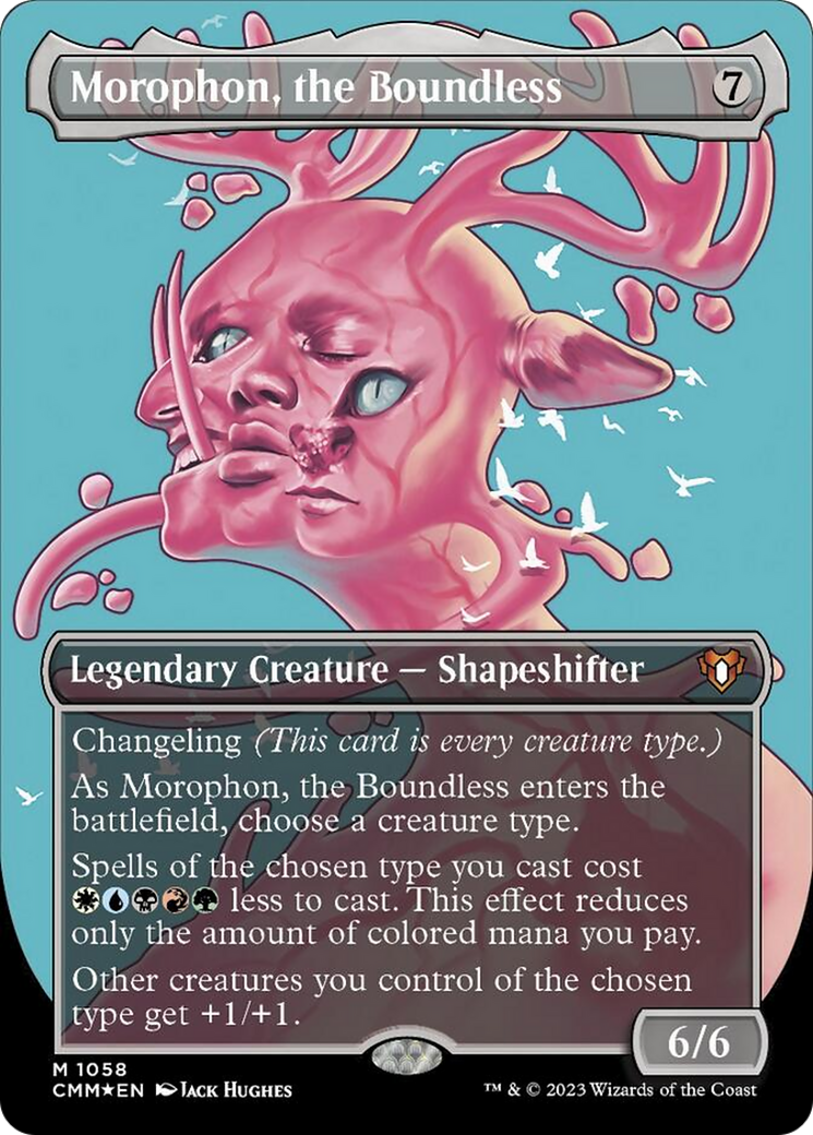 Morophon, the Boundless (Borderless Textured Foil Frame Break) [Commander Masters] | Cracking-Singles