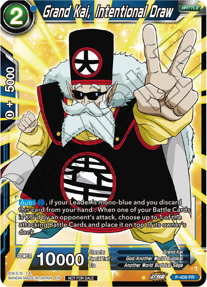 Grand Kai, Intentional Law (Zenkai Series Tournament Pack Vol.1) (P-409) [Tournament Promotion Cards] | Cracking-Singles