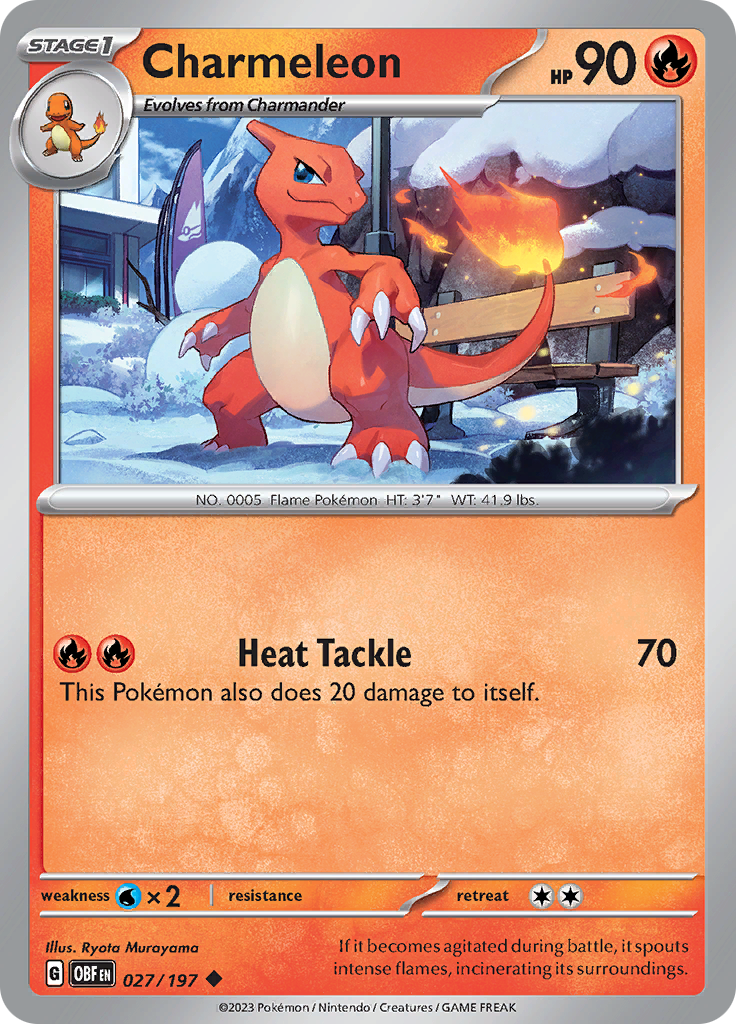 Charmeleon (027/197) [Scarlet & Violet: Obsidian Flames] | Cracking-Singles