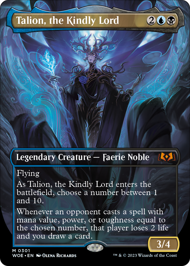 Talion, the Kindly Lord (Borderless Alternate Art) [Wilds of Eldraine] | Cracking-Singles