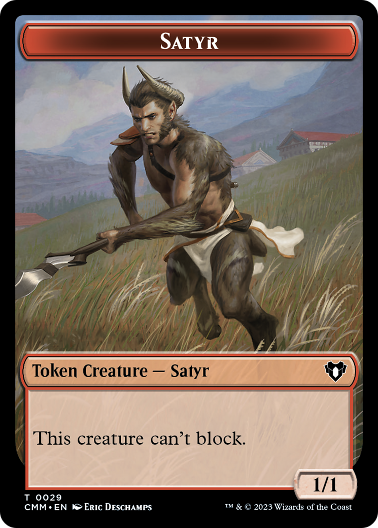 Satyr Token [Commander Masters Tokens] | Cracking-Singles