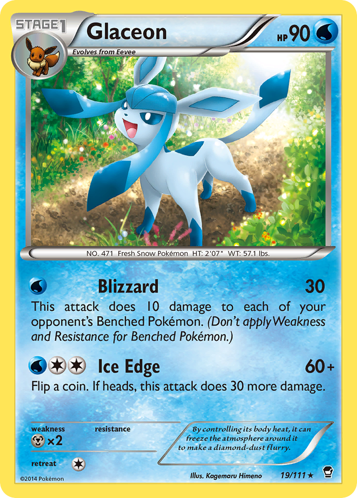 Glaceon (19/111) [XY: Furious Fists] | Cracking-Singles