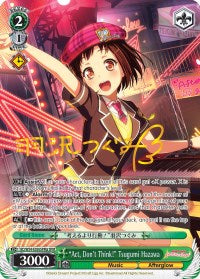 "Act, Don't Think!" Tsugumi Hazawa (BD/W54-E036SPMa SPM) [BanG Dream! Girls Band Party!] | Cracking-Singles