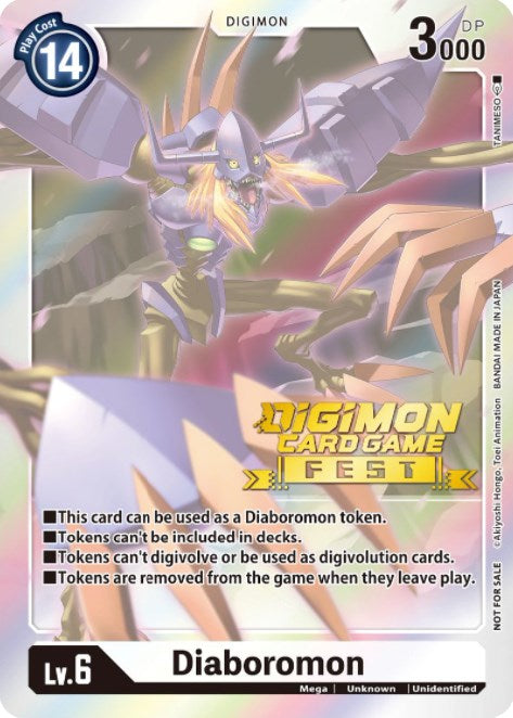 Diaboromon Token (Digimon Card Game Fest 2022) [Release Special Booster Promos] | Cracking-Singles