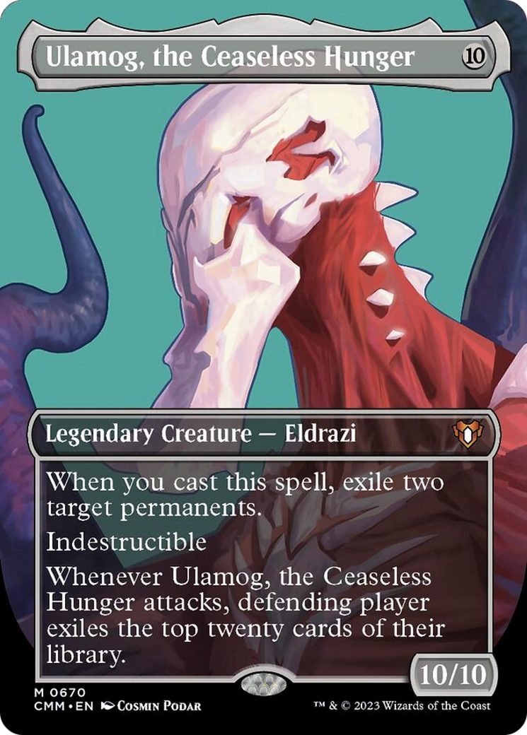 Ulamog, the Ceaseless Hunger (Borderless Profile) [Commander Masters] | Cracking-Singles