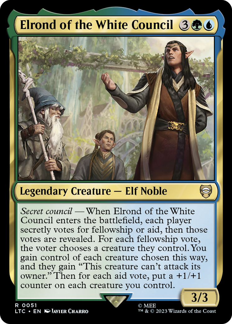 Elrond of the White Council [The Lord of the Rings: Tales of Middle-Earth Commander] | Cracking-Singles