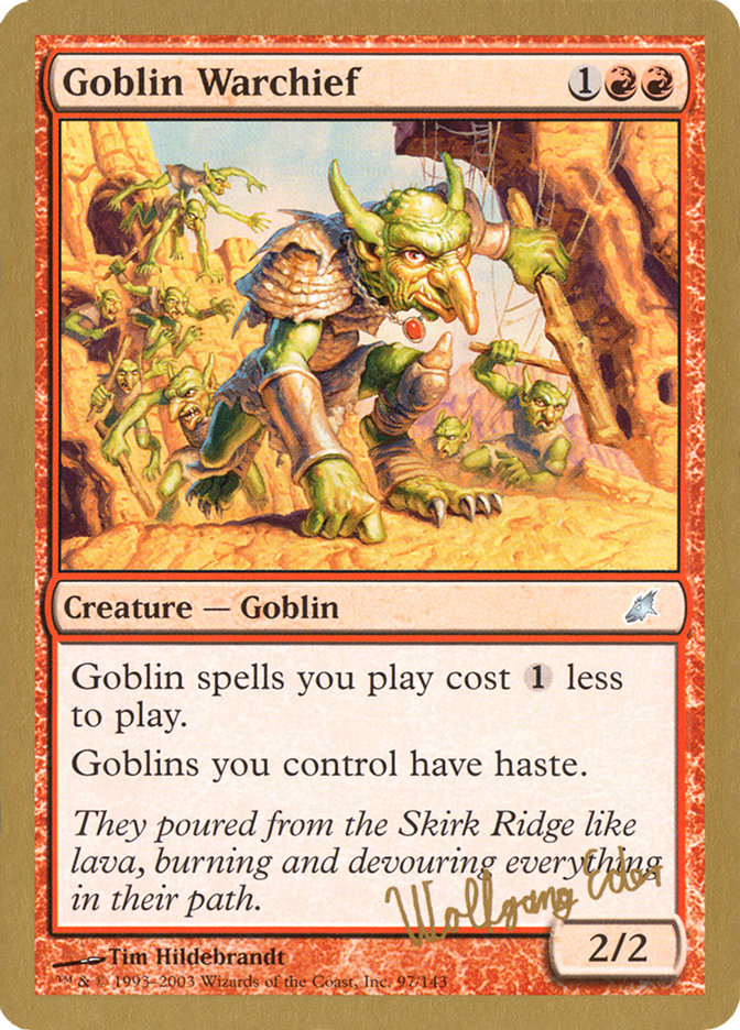 Goblin Warchief (Wolfgang Eder) [World Championship Decks 2003] | Cracking-Singles