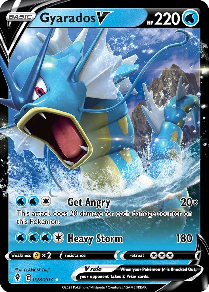 Gyarados V (028/203) [Sword & Shield: Evolving Skies] | Cracking-Singles