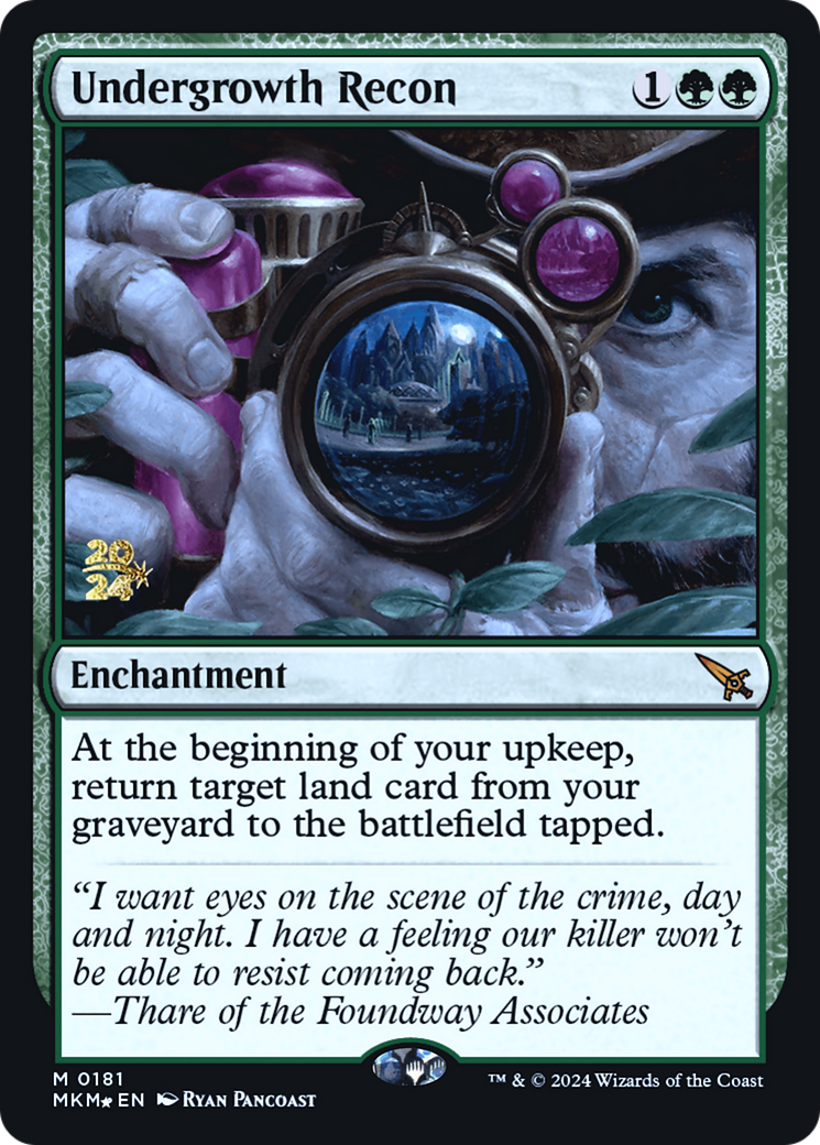 Undergrowth Recon [Murders at Karlov Manor Prerelease Promos] | Cracking-Singles