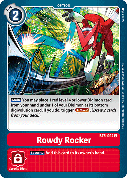 Rowdy Rocker [BT5-094] [Battle of Omni] | Cracking-Singles