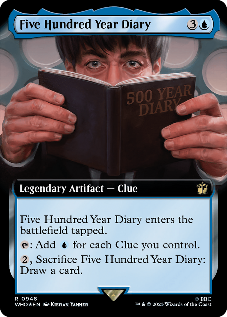 Five Hundred Year Diary (Extended Art) (Surge Foil) [Doctor Who] | Cracking-Singles