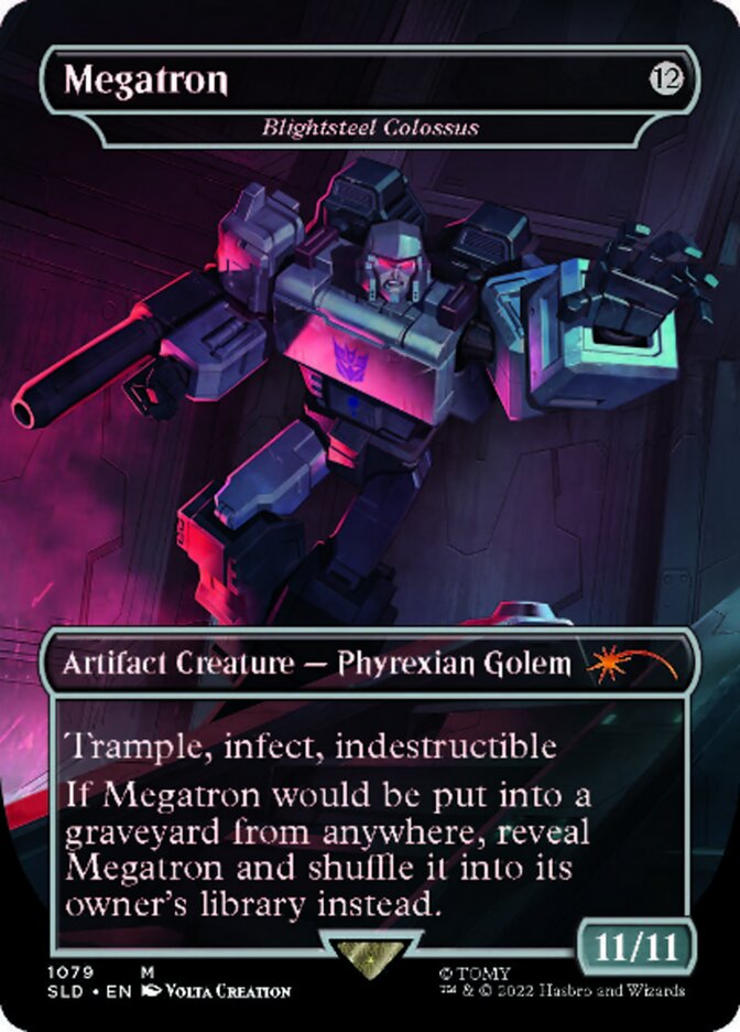 Blightsteel Colossus - Megatron (Borderless) [Secret Lair Drop Series] | Cracking-Singles